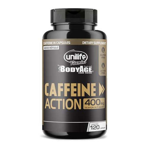 Cafeína Caffeine Action 420mg Unilife 120 Cápsulas