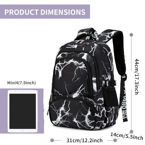 Image of Ladyzone Camo School Backpack Lunch Box Set Lightweight Schoolbag Travel Camp Outdoor Daypack