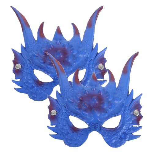 Masque de dragon bleu Hemobllo en mousse : fini les déguisements d'Halloween inconfortables