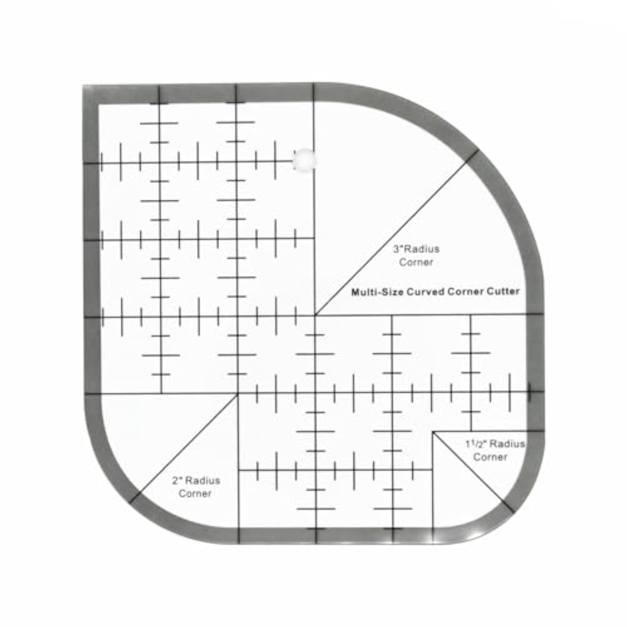 Curved Corner Cutter Ruler for DIY Sewing Projects