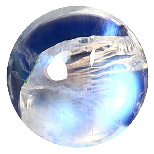 Pierre de lune cabochon rond 7mm gemme naturelle pour bague bohème et bijoux du quotidien