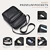BAGZY Sacoche Homme Bandouliere Sacoche Homme Cuir Veritable Petit Sac Bandoulière Homme Sac Porté Epaule Sacs Business Sacs à Dos Porté Travers Pochettes Sacs à Main Voyage (Noir) #4