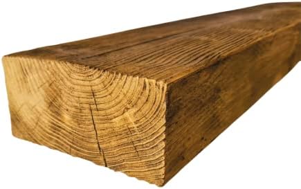 Rustic Mantle Piece Shelf Beam Solid Wood Fireplace Chunky Wooden Floating Shelf | Handmade to Order | 8 Colours | 18 Size Options