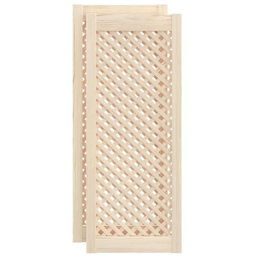 Puertas de armario transpirables en madera de pino natural 2