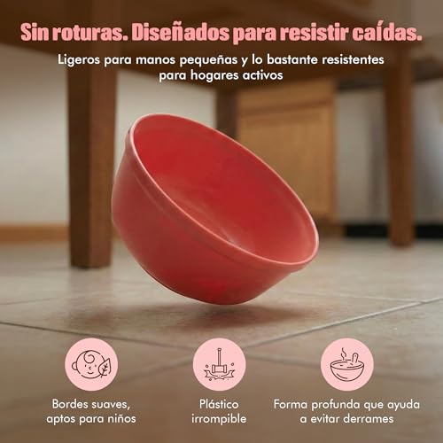 MASTERCOOK Plastic Bowls Set of 6 – 15oz Multipurpose Deep Plates Salad and Pasta Bowls Ideal for Home, Kids, Parties – Stackable Bowl for Kitchen – Non-BPA and Food Grade – Cute Colors - Image 4