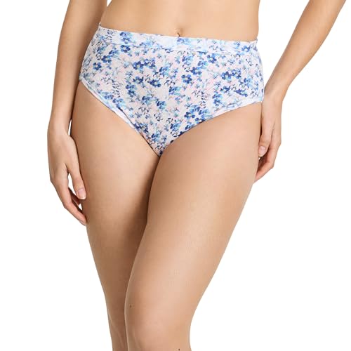 Image of Jockey Women's Underwear Elance Breathe French Cut - 3 Pack, Future Dusk /Harmonious Floral /Pink Opal, 10
