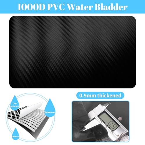 Image of Water Storage Bladder, 100Gal /400 L RV Water Tank, Portable Large Capacity Water Bag, Thickened 0.9 mm Heavy Duty Foldable Reservoir for Camping Garden Outdoor RV Emergency Water