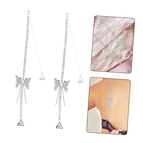 Porte-sangles de sous-vêtements avec strass et sangle jarretelles réglable