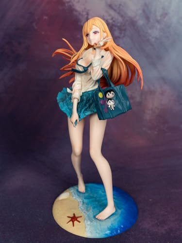 Image of My Dress-Up Darling Marin Kitagawa Elegant Beach Breeze Pose Anime Figure | 27.5cm Premium School Outfit Kitagawa Action Figurine for Table, Desk, Shelf & Display | Gift for Anime Fans