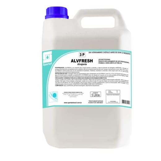 Alvfresh Alvejante 5L Spartan Ideal para roupas brancas ou coloridas