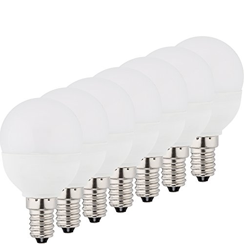 MÜLLER-LICHT 400028 A+, 7er-SET LED Lampe Tropfenform ersetzt 40 W, Plastik, E14, weiß, 4.5 x 4.5 x 8 cm dimmbar [Energieklasse A+]