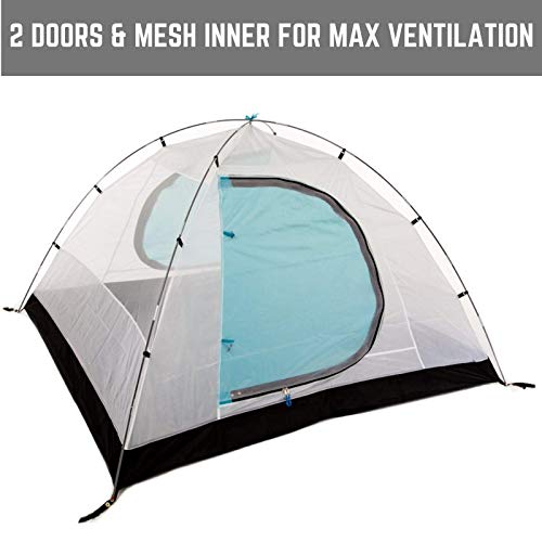 Chillbo Cabbins 2 Person Tent with Cool Patterns Ultimate Camping Gear for Backpacking Car Camping Music Festivals Family Camping Tents for Camping Sleeps 2-3