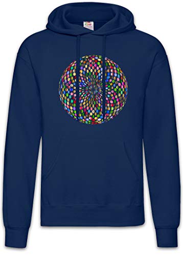 Sweat-shirt bleu Psychedelic Disco Light pour vos soirées rétro décontractées