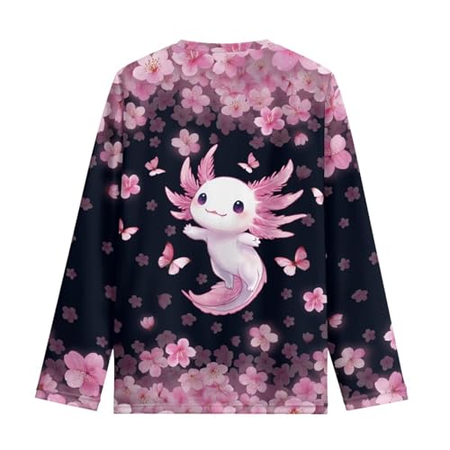 Image of Renewold Boys Girls Tees Kids T-Shirt Long Sleeve Crewneck T Shirts Casual Athletic Tops Clothing for Home School Travel