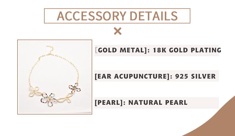 Collier fleurs perles naturelles et gemmes colorées design irrégulier chic