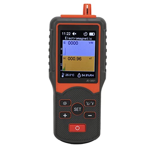 Contador Geiger JD 3001, Detector Emr Multifunción Fácil de Leer con Retroiluminación, Función de Alarma de Umbral/apagado Del Temporizador para Satisfacer Las Necesidades de Escenarios de Trabajo