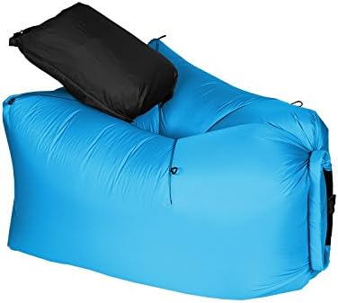 LayBag Rocca - Inflatable Air Lounge Chair - Ultra lightweight and Super Strong Ripstop Nylon Air Chair - Easily Inflatable and Extremely Comfortable Outdoor Seat for Camping, Hiking, and Traveling