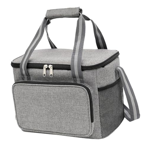 WRITWAA Bolsa De Almuerzo Aislante Bolsa De Transporte De Insulina Reutilizable y Portátil Para Picnics y Capacidad Para Refrigerios