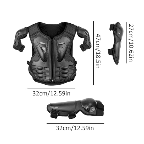 Protector de moto integral con coderas y rodilleras para equipamiento de motocross 5