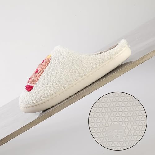 Image of Slippers for Women Men Fuzzy Memory Foam Slipper Fluffy Winter Soft Warm Slip On House Shoes