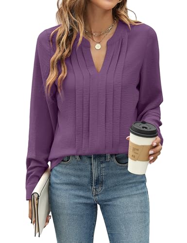 Image of Blooming Jelly Women's Long Sleeve Blouses Dressy Casual Business Work Tops