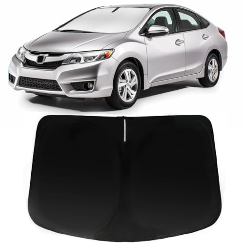 Image of Windshield Sun Shade for Honda Civic 2012-2015, Car Front Window Sunshade with 240T Sun Visor Protector Blocks UV Rays Heat Sun Shield Accessories