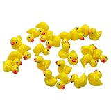 EMiEN 25PCS Little Yellow Mini Duck,Duckling Miniature Ornament Decoration Garden,Nice Decoration Accessories.