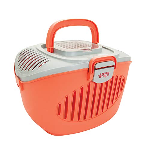 LIVING WORLD Trasportín Paws 2 Go, Color Salmon y Gris