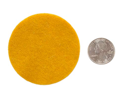 Image of Playfully Ever After Mustard Yellow Craft Felt Circles (2.5 Inch - 46pc)