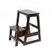 Stołek stołek stołek, stołek schodowy z litego drewna, stołek dziecięcy, wielofunkcyjny kreatywny składany stołek kuchenny (kolor: #2) Drabina schodowa
