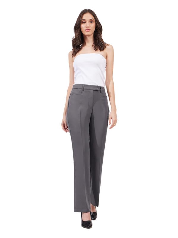 fablestreet Bootcut Trousers - Grey-picture-40