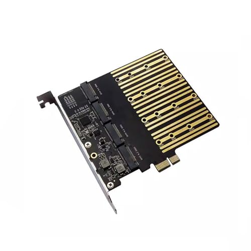 Tarjeta PCIe X1 de 4 puertos soluciona la falta de espacio conectando más discos internos 4