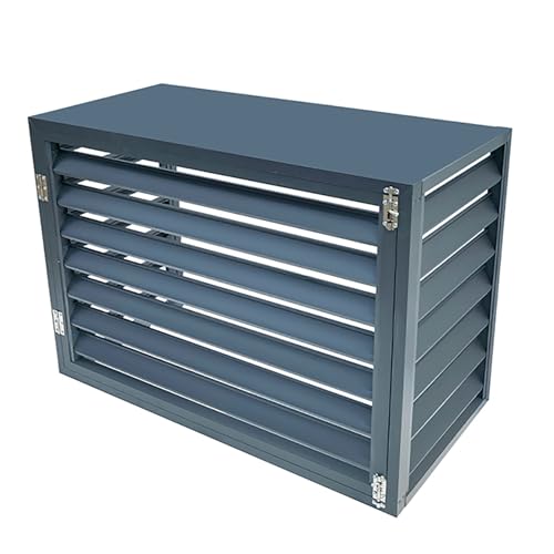 Cubierta de aluminio para aire acondicionado, obturador de unidad de aire acondicionado exterior para reducción de ruido y protección antirrobo