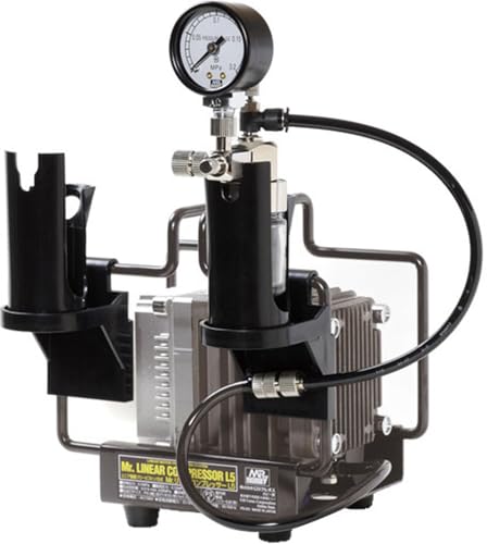 GSI クレオス(GSI Creos) Mr.リニアコンプレッサーL5/圧力計付レギュレーターセット ホビー用塗装用具 PS313