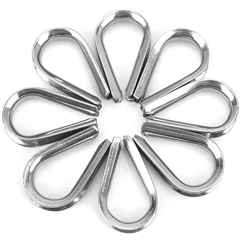 FASJ Braçadeiras para dedais, braçadeira de corda de arame marítima resistente à corrosão para parqu