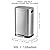 KdbK 13 Gallon Trash Can with Lid, 50L Fingerprint Proof Stainless Steel Kitchen Trash Can with Removable Inner Bucket and Lid Soft Close, Pedal Rubbish Bin for Home Office