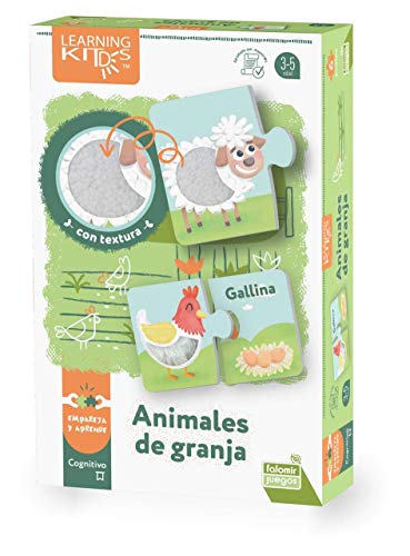 Falomir- Animales De Granja. Juego De Mesa Educativo Y Sensorial. Puzle. (30020)