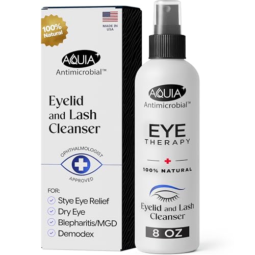 Eyelid Cleanser Spray 8oz | Blepharitis Treatment | Stye Eye Treatment | Eyelid Cleanser for...