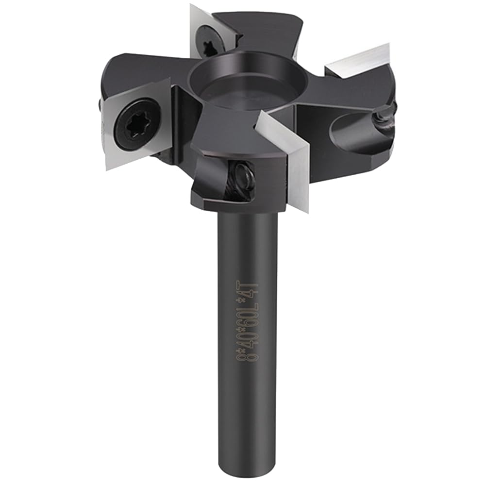 Insertos de Fresadora de Superficie CNC de 8x40 Mm, Bit de Carburo para Cepilladora de Madera, Planificado de Losas, Cortador de Fresado de Madera.