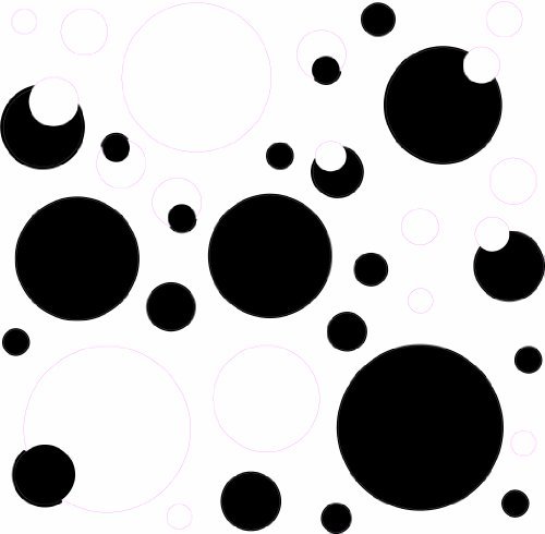 Xcdiscount RMK1311SCS Noir et Blanc Ardoise Dots Peel & bâton Stickers muraux
