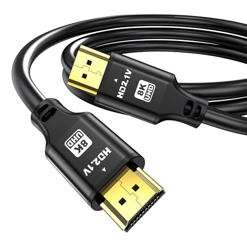 Image of charlore HDMI Cable 3m, 8K@60Hz 4K 120HZ 48Gbps High Speed HDMI 2.1 Cord, Ultra HD,Video 8K,4K,1080p,3D,Arc, HDR10 HDCP 2.2/2.3, Compatible with Blu-Ray,Roku TV,PS5,HDTV,Laptop ec