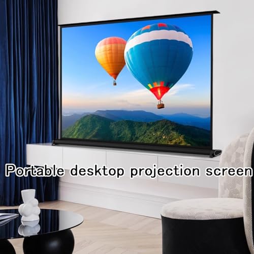 Pantalla portátil retráctil de proyector de escritorio 30in 16:9 miniatura 2