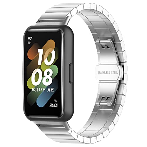 Correa metálica compatible con FITVII Slim Smartwatch miniatura 1