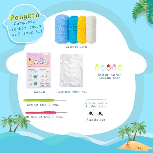 Namner Crochet Kit, Crochet Starter Kit with Step-by-Step Instruction Video Tutorials, Beginners Knitting Kit - Image 2