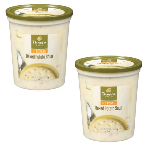 Panera Bread Loaded Baked Potato Soup - Simmered with Select Seasonings and Smoked Uncured Bacon - No Artificial Preservatives or Colors - 2 Pack (32 oz Each) - Ready Set Gourmet Donate a Meal Program