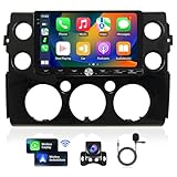 Car Radio Stereo for Toyota FJ Cruiser 2006-2020 Replacement Carplay Android Auto GPS Navigation Tesla Style with DSP in Dash Headunit Multimedia Player Backup Camera 64G