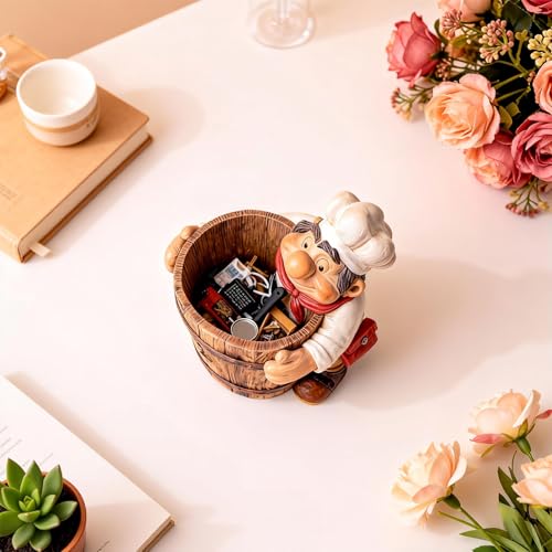 Chef Planter Resin Molds, 3D Silicone Mold Epoxy Resin Casting for Candy Container, Candle Vessel, DIY Jewelry Storage Box, Flowerpot Cement Crafts & Home Decoration — view 6