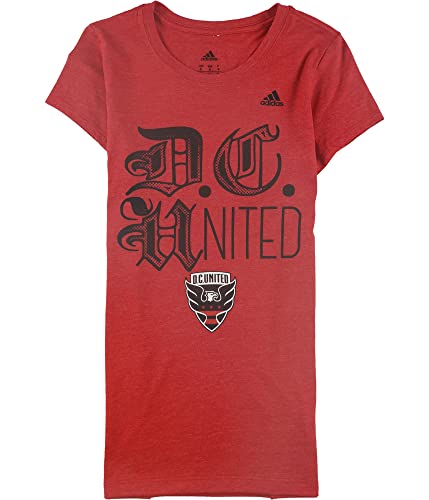 T-shirt adidas de football D.C. United rouge en taille Small pour femme