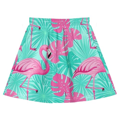 Coton fille papillon short 2 en 1 avec poches intégrées rose et bleu