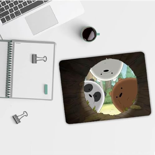 Image of Cute Mouse Pad - Printed Mousepad with Anti-Slip Rubber Base & Smooth Mouse Control for Laptop, Gaming, Notepad, Desktops (The Three Cuties)